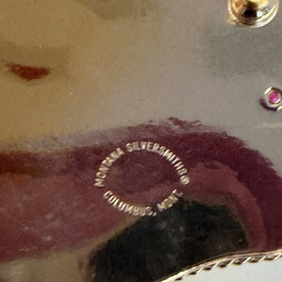 Vtg 1982 Siskiyou End of the Trail Belt Buckle Native American Indian Western - Picture 6 of 9